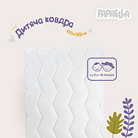 Ковдра дитяча в ліжечко Comfort ТM PAPAELLA 100х135 см зиґзаґ білий