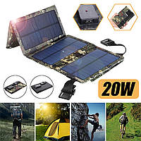Солнечная батарея, панель для зарядки телефона 20W 5V/2A