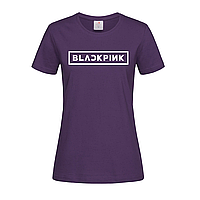 Фиолетовая женская футболка С надписью Blackpink (14-1-2-1-фіолетовий)