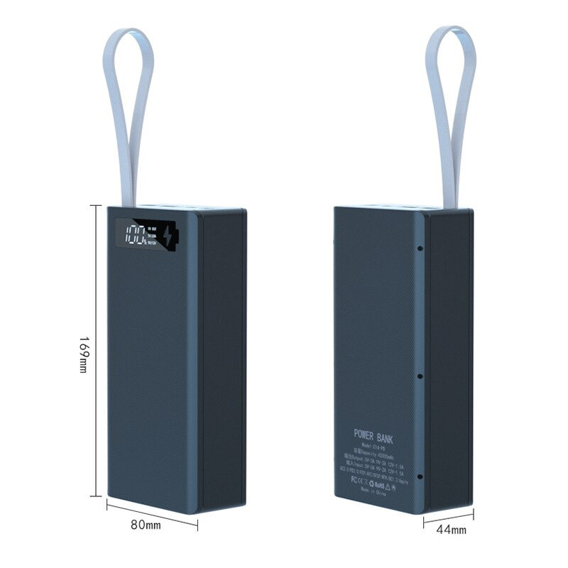 Корпус Power Bank на 14*18650 швидке заряджання QC3.0 PD3.0 USB Type-C Micro USB 5V 5A, 9V 2A, 12 V 1.5A - фото 3 - id-p2086892500