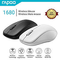 Беспроводная бесшумная мышь Rapoo silent 1680 2.4G Wireless Mouse Супер тихая черная