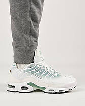 Чоловічі кросівки Nike Air Max Tn Plus White Olive Найк Аір Плюс білі текстиль демісезон, фото 5
