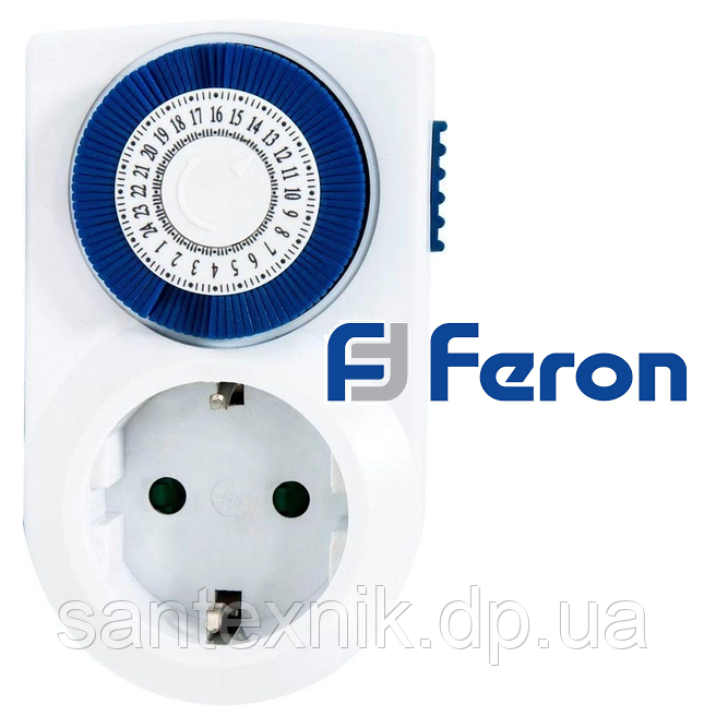 Розетка Feron TM50 з таймером механічна, фото 1