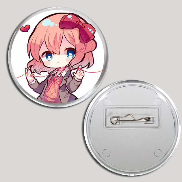 Значок акриловий "Doki Doki Literature Club! / Докі Докі Літературний Клуб" №35, фото 1