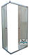 Душова кабіна прямокутна 7007 100х70х180 см без піддону розсувні двері матове скло 5мм, фото 2