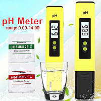 PH метр для измерения pH кислотности + калибровочные порошки в кейсе