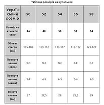 Купальник на кісточках на велики груди Sisianna 51810 малиновий 50 52 54 56 58 український розмір, фото 4