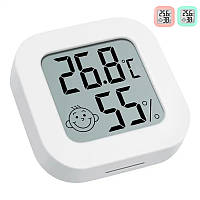 Термометр, гігрометр міні цифровий з LED-дисплеєм градусник, вологомір із батарейкою