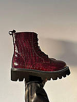 Обуви Python Boots Burgundy