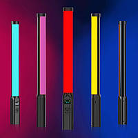 BTFOOR Light Stick RGB 50см Лампа жезл палка видео свет led stick 2600mAh CRI 95+ 2500K-9000K