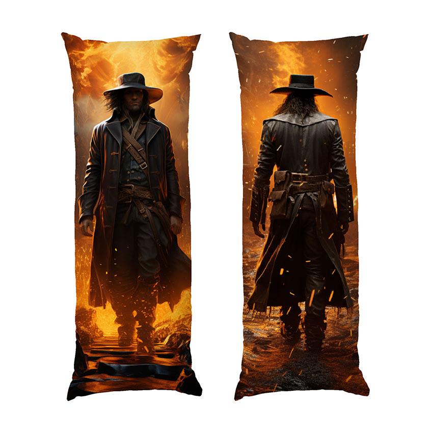Дакімакура подушка-обіймашка «Ван Хелсінг у палаючому місті. Van Helsing in a burning city»
