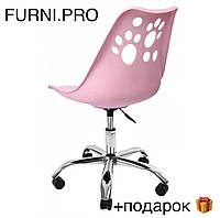 Крісла на колесах оптом, рожевий стілець для дітей Bonro B-881, Комп'ютерні крісла для дівчаток