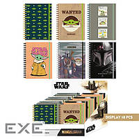 Записна книжка в асортименті Cerda Mandalorian The Child Notebook Display (210000 (CERDA-2100003239)