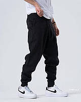 Мужские спортивные штаны шерстяные (черные) теплые качественные уютные комфортные s24will3