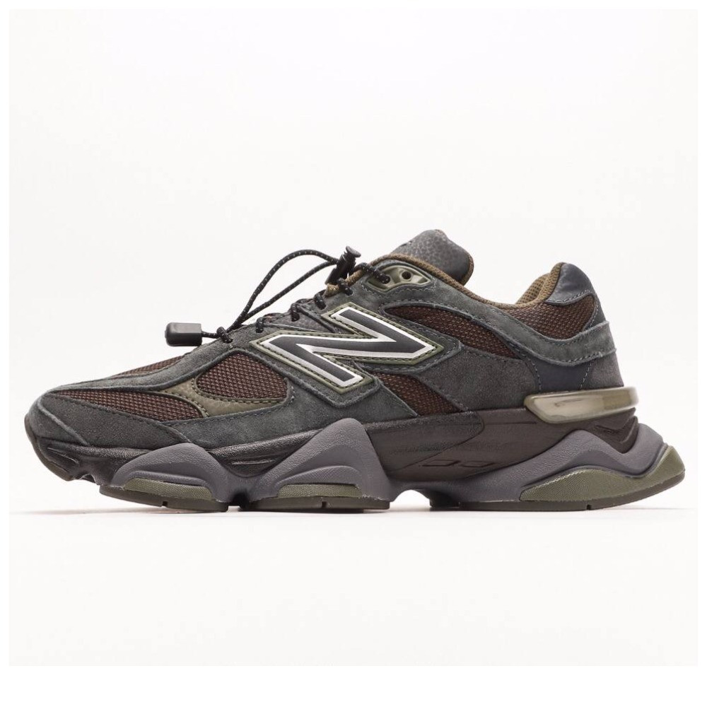 Чоловічі кросівки New Balance 9060 Grey Brown, сірі замшеві кросівки нью беланс 9060 ню беленс, NB 9060 нб, фото 1