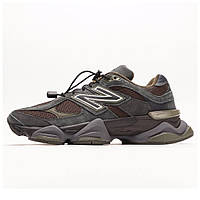 Мужские кроссовки New Balance 9060 Grey Brown, серые замшевые кроссовки нью беланс 9060 ню беленс, NB 9060 нб