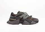 Чоловічі кросівки New Balance 9060 Grey Brown, сірі замшеві кросівки нью беланс 9060 ню беленс, NB 9060 нб, фото 6