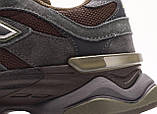 Чоловічі кросівки New Balance 9060 Grey Brown, сірі замшеві кросівки нью беланс 9060 ню беленс, NB 9060 нб, фото 9