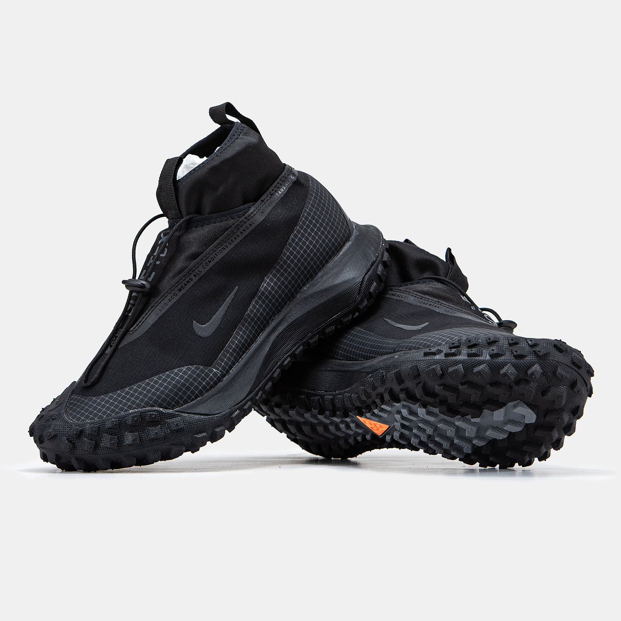 Чоловічі кросівки Nike ACG Mountain Fly 2 Gore Tex Black Найк Маунтін чорні текстиль нейлон демісезон