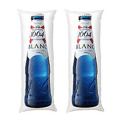 Дакімакура подушка-обіймашка «Пиво Kronenbourg Blanc» Плюш, 150 х 50 см