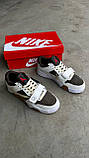 Чоловічі кросівки Nike Jordan Cut The Check x Travis Scott Reverse Mocha White Brown, шкіряні кросівки найк джордан Тревіс Скотт, фото 5