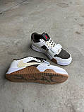 Чоловічі кросівки Nike Jordan Cut The Check x Travis Scott Reverse Mocha White Brown, шкіряні кросівки найк джордан Тревіс Скотт, фото 3