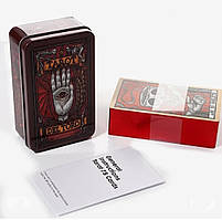 Ґадальні картки Таро Дель Торо в бляшаній коробочці з червоним