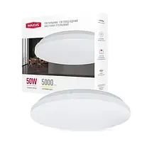 Світильник світлодіодний настінно-стельовий Maxus Ceiling light 50W 4100K C (коло)