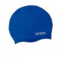 Шапочка для плавания Intex синяя OM, код: 6464327