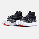 Чоловічі кросівки Nike ACG Mountain Fly Gore-Tex Black White, водовідштовхувальні чорно-білі кросівки найк асг маунтін гортекс, фото 2