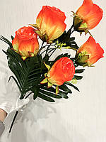 Штучна троянда на папороті ( 64 см), фото 6