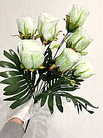 Штучна троянда на папороті ( 64 см), фото 2