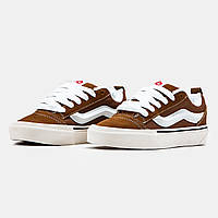 Кроссовки женские коричневые Vans KNU Skool