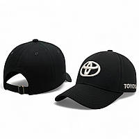 Кепка Toyota (Тойота) с вышивкой сбоку Toyota | бейсболка Черная | M (54-58) L (59-62)