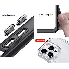 Протиударний чохол Clear Plastic для Xiaomi Redmi Note 9 Прозорий, фото 4