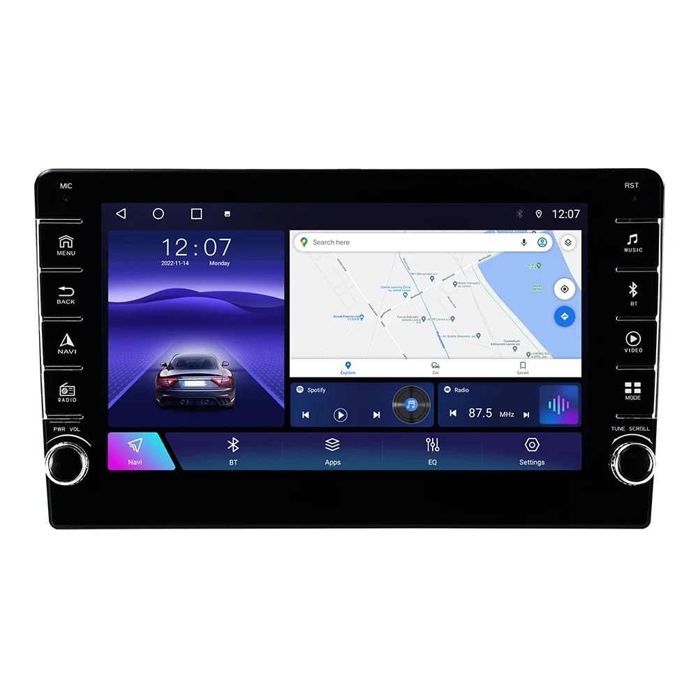 Універсальна магнітола WV7862-2 9" IPS DSP with carplay (4+32+4G sim) 8 Core Android 12 RGB Gps-навігатор