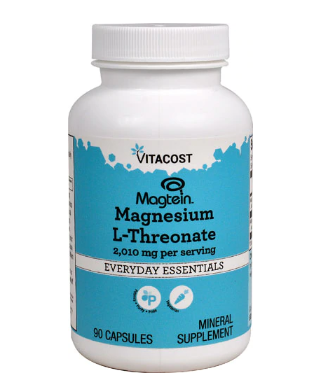 Vitacost Magtein® Magnesium L-Threonate L-треонат магнію, 90 капсул на 30 днів приймання. До 04/2027