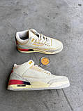 Чоловічі кросівки Nike Air Jordan 3 x J Balvin Medellin Sunset Retro, шкіряні кросівки найк аір джордан 3 балвін меделін ретро аїр, фото 3