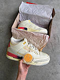 Чоловічі кросівки Nike Air Jordan 3 x J Balvin Medellin Sunset Retro, шкіряні кросівки найк аір джордан 3 балвін меделін ретро аїр, фото 2