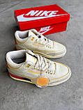 Чоловічі кросівки Nike Air Jordan 3 x J Balvin Medellin Sunset Retro, шкіряні кросівки найк аір джордан 3 балвін меделін ретро аїр, фото 4