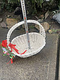 Кошик "Кобра", вибілений великий з прикрасою, фото 6