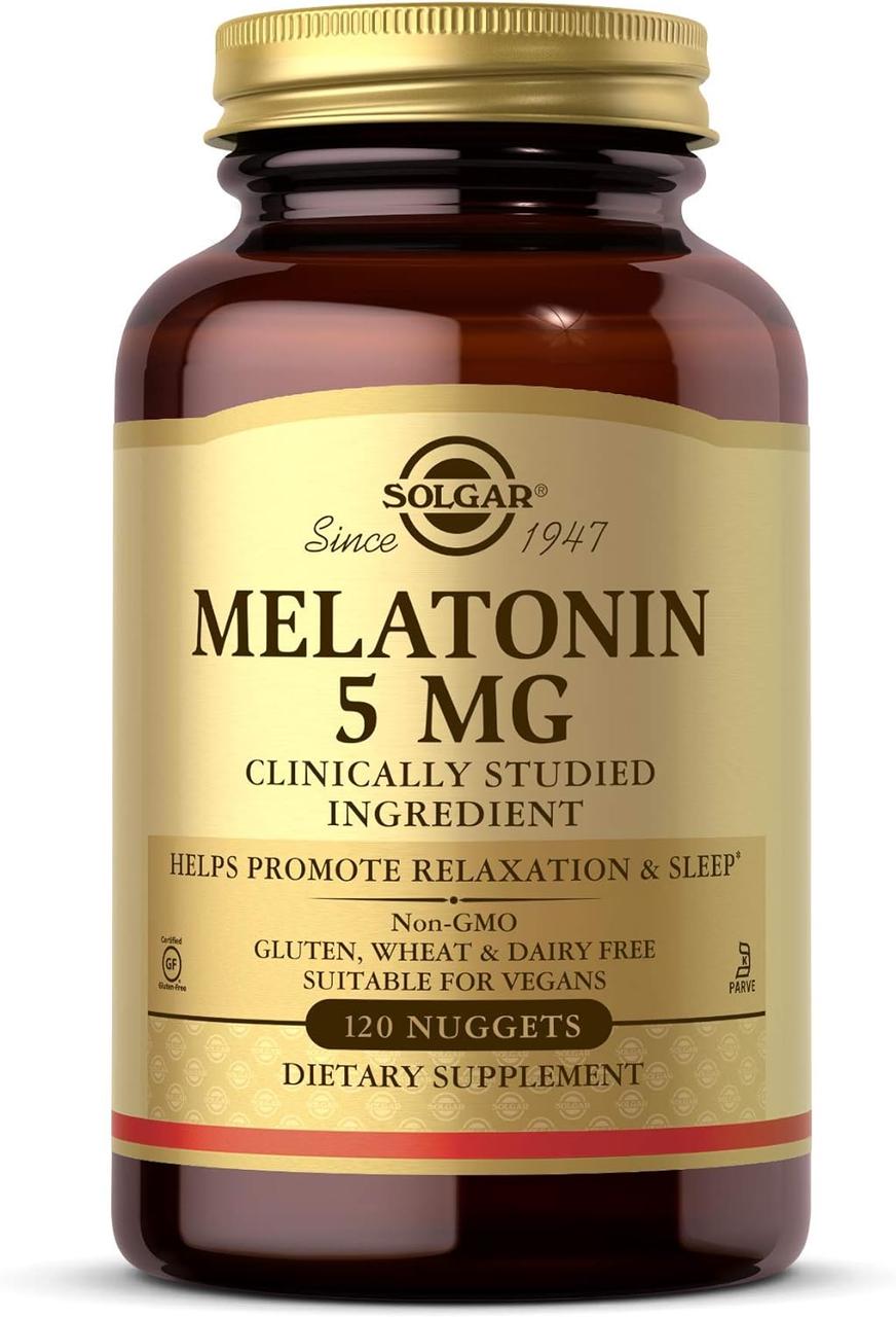 Мелатонін солгар Solgar Melatonin 5mg 120 nuggets