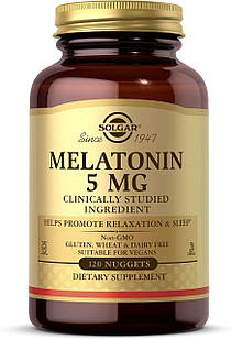 Мелатонін солгар Solgar Melatonin 5mg 120 nuggets
