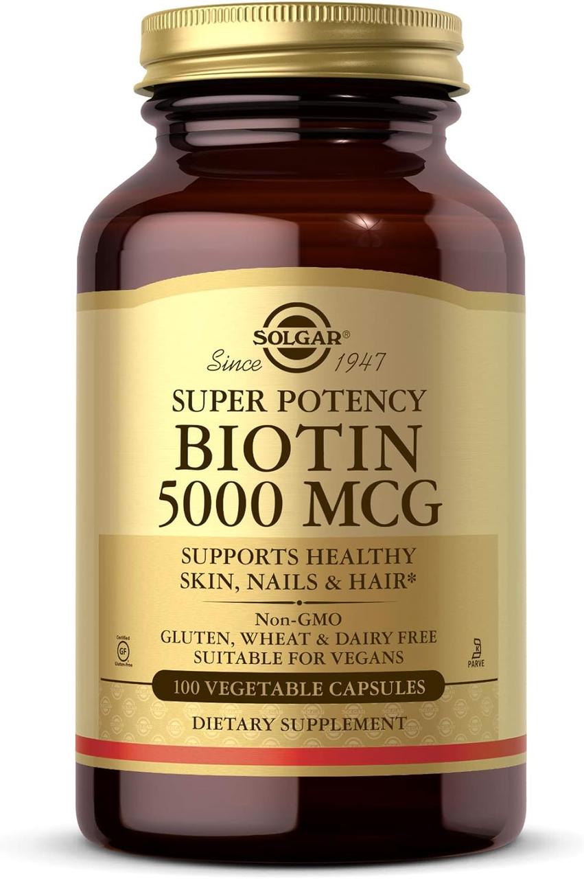Solgar Biotin 5000 mcg 100 Veg Caps