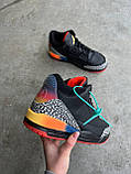 Чоловічі кросівки Nike Air Jordan 3 x J Balvin Medellin Sunset Black Retro, чорні шкіряні найк аір джордан 3 балвін меделін ретро, фото 2
