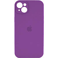 Силиконовый чехол с микрофиброй  Apple iPhone 15 19,Purple