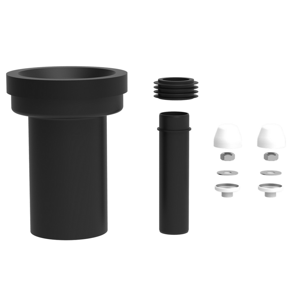 Комплект патрубків для інсталяції Sanit D 90/45 (L 180 мм) хром накладки (Німеччина) 58931000099, фото 1