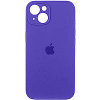 Силиконовый чехол с микрофиброй Apple iPhone 13 22,Dark Purple