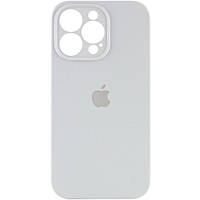 Силиконовый чехол с микрофиброй Apple iPhone 15 Pro Max 8,White