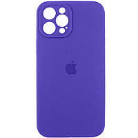 Силиконовый чехол с микрофиброй Apple iPhone 11 Pro Max кругл 22,Dark Purple